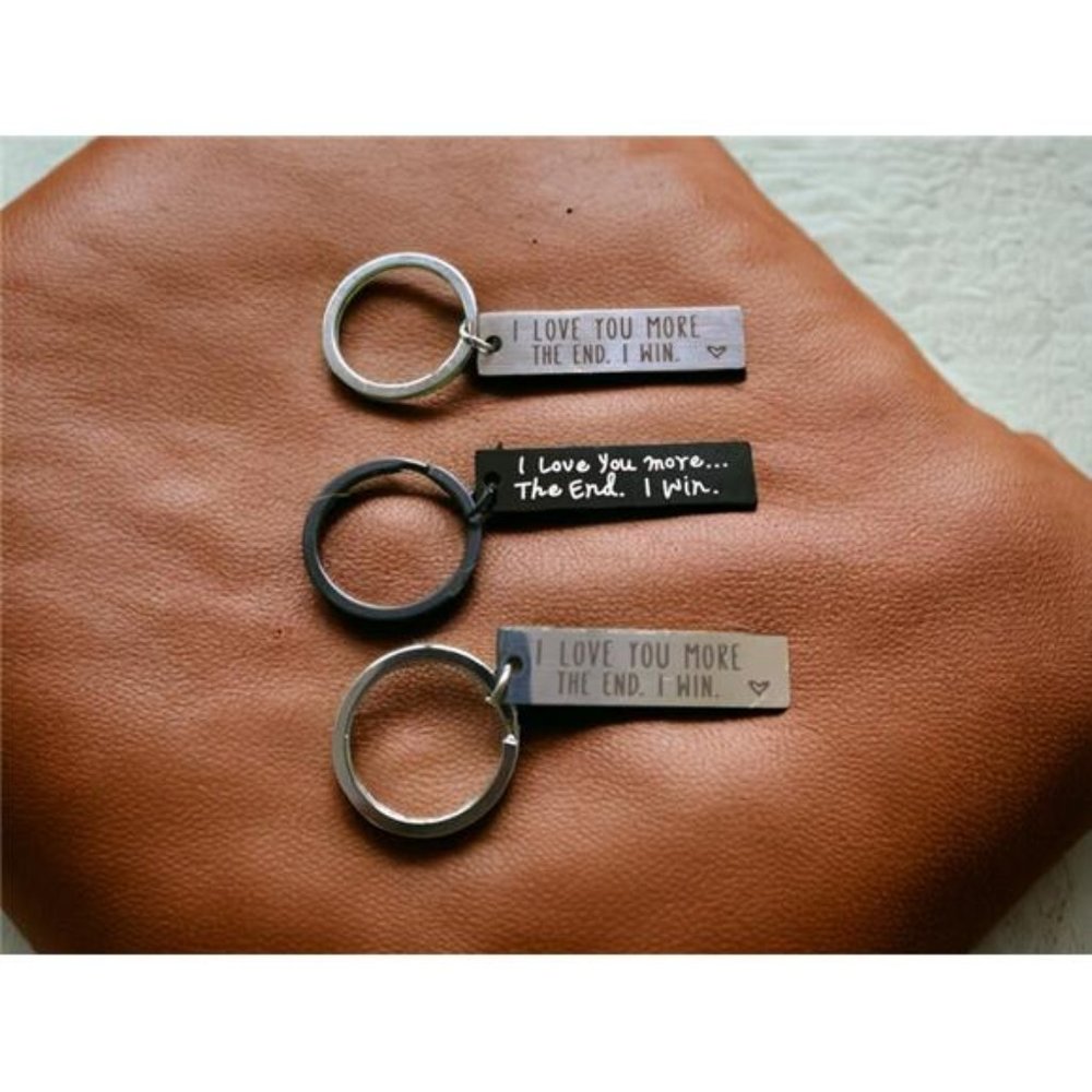 3 Pcs I Love You More The End I Win Keychains, Gifts Keychains | Funny Gifts